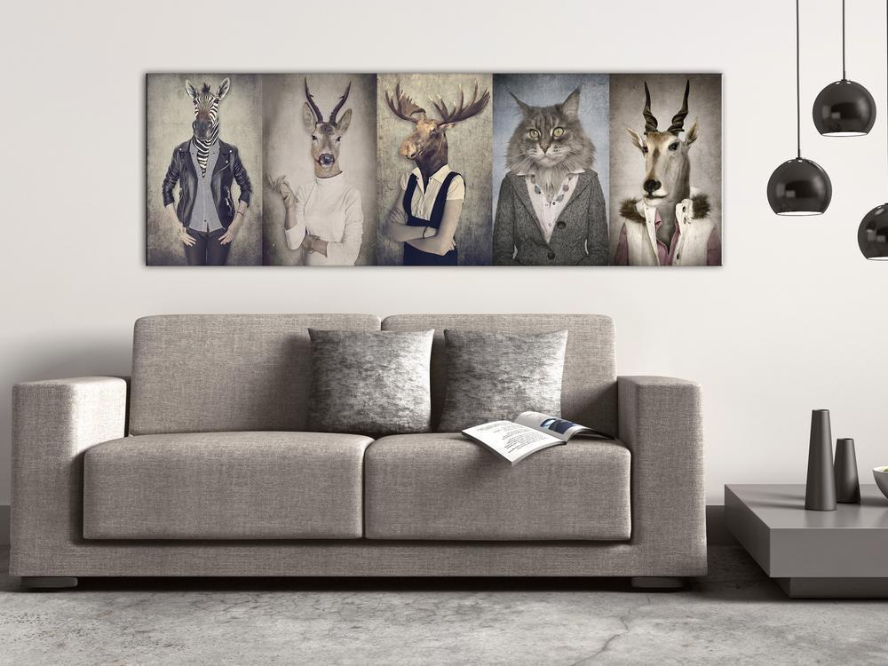 Canvas Print - Animal Masks-ArtfulPrivacy-Wall Art Collection