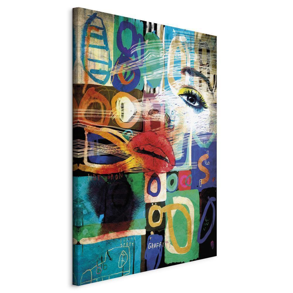 Canvas Print - Kiss of Modernity-ArtfulPrivacy-Wall Art Collection