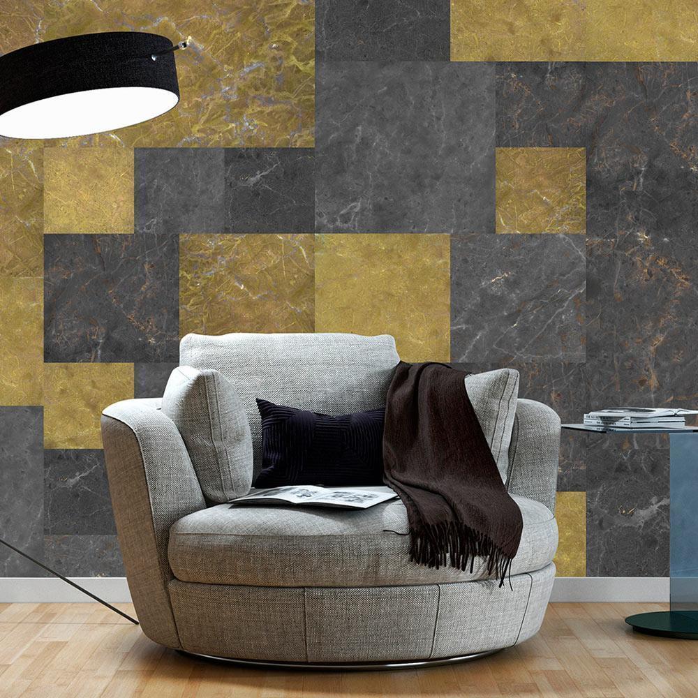 Classic Wallpaper made with non woven fabric - Wallpaper - Elegance of Marble - ArtfulPrivacy