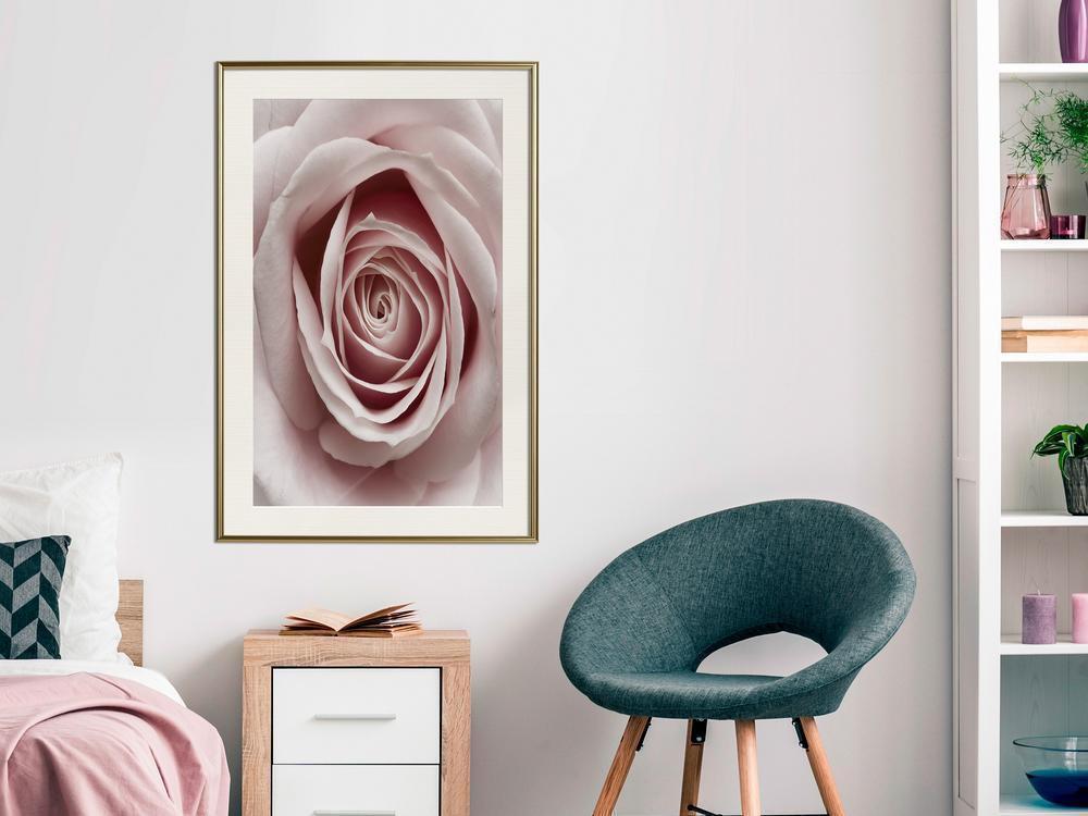 Botanical Wall Art - Rosebud-artwork for wall with acrylic glass protection