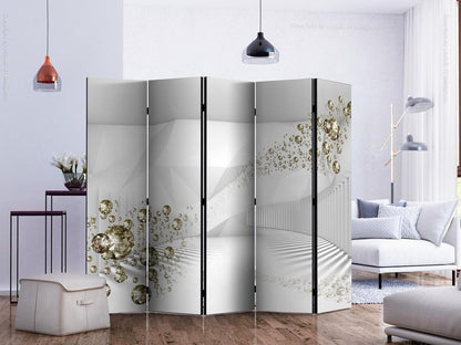 Decorative partition-Room Divider - Corridor of Diamonds II-Folding Screen Wall Panel by ArtfulPrivacy