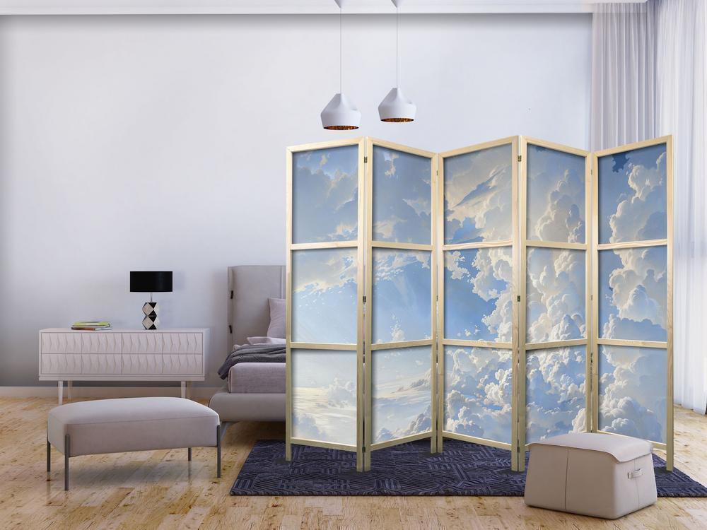 Japanese Room Divider - The Sun Revealing the Secrets of the Clouds: Spectacular Images in the Sky