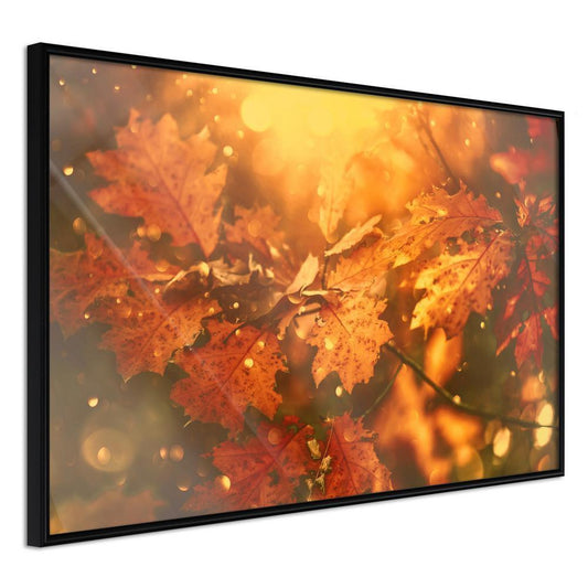 Autumn Framed Poster - Golden Autumn-artwork for wall with acrylic glass protection