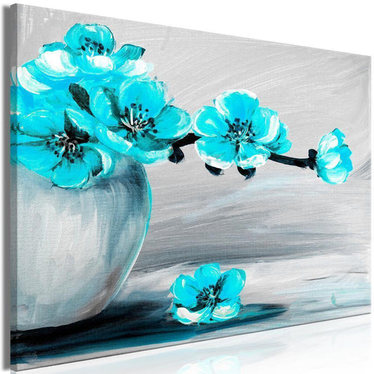 Canvas Print - Lightness of Light (1 Part) Wide Blue-ArtfulPrivacy-Wall Art Collection