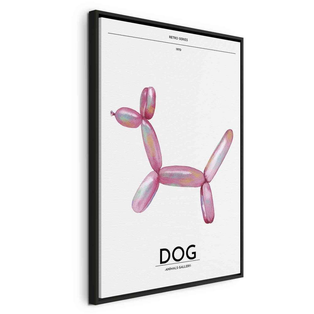 Canvas Print - Holo-Dog - Colorful Dog in Retro Style