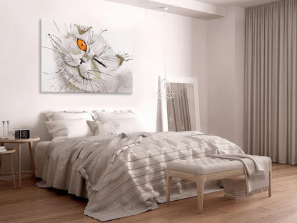 Canvas Print - Grey Cat-ArtfulPrivacy-Wall Art Collection