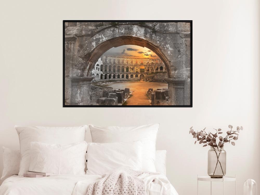 Photography Wall Frame - Sunset in the Ancient City-artwork for wall with acrylic glass protection