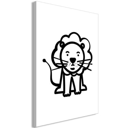 Canvas Print - Little King (1 Part) Vertical-ArtfulPrivacy-Wall Art Collection