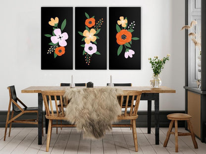 Canvas Print - Colorful Bloom (3 Parts)