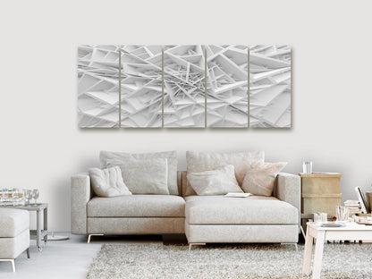 Canvas Print - Complicated Geometry (5 Parts) Narrow-ArtfulPrivacy-Wall Art Collection