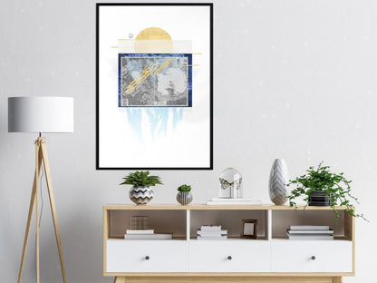 Winter Design Framed Artwork - The Coldest Continent-artwork for wall with acrylic glass protection