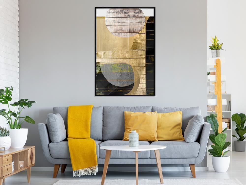 Abstract Poster Frame - Sunny Living Room-artwork for wall with acrylic glass protection