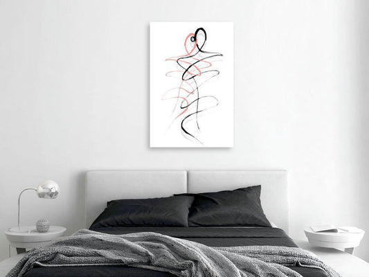 Canvas Print - Tangled Passion (1 Part) Vertical-ArtfulPrivacy-Wall Art Collection