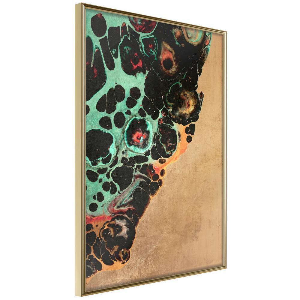 Abstract Poster Frame - Disintegration-artwork for wall with acrylic glass protection