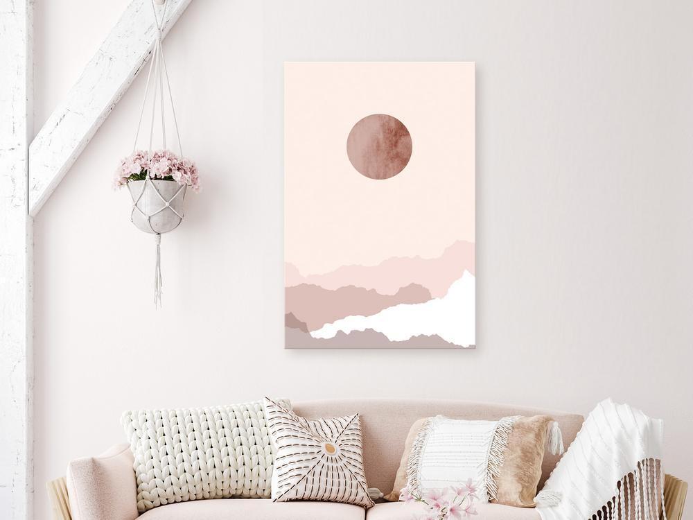 Canvas Print - Pastel Planet (1 Part) Vertical-ArtfulPrivacy-Wall Art Collection