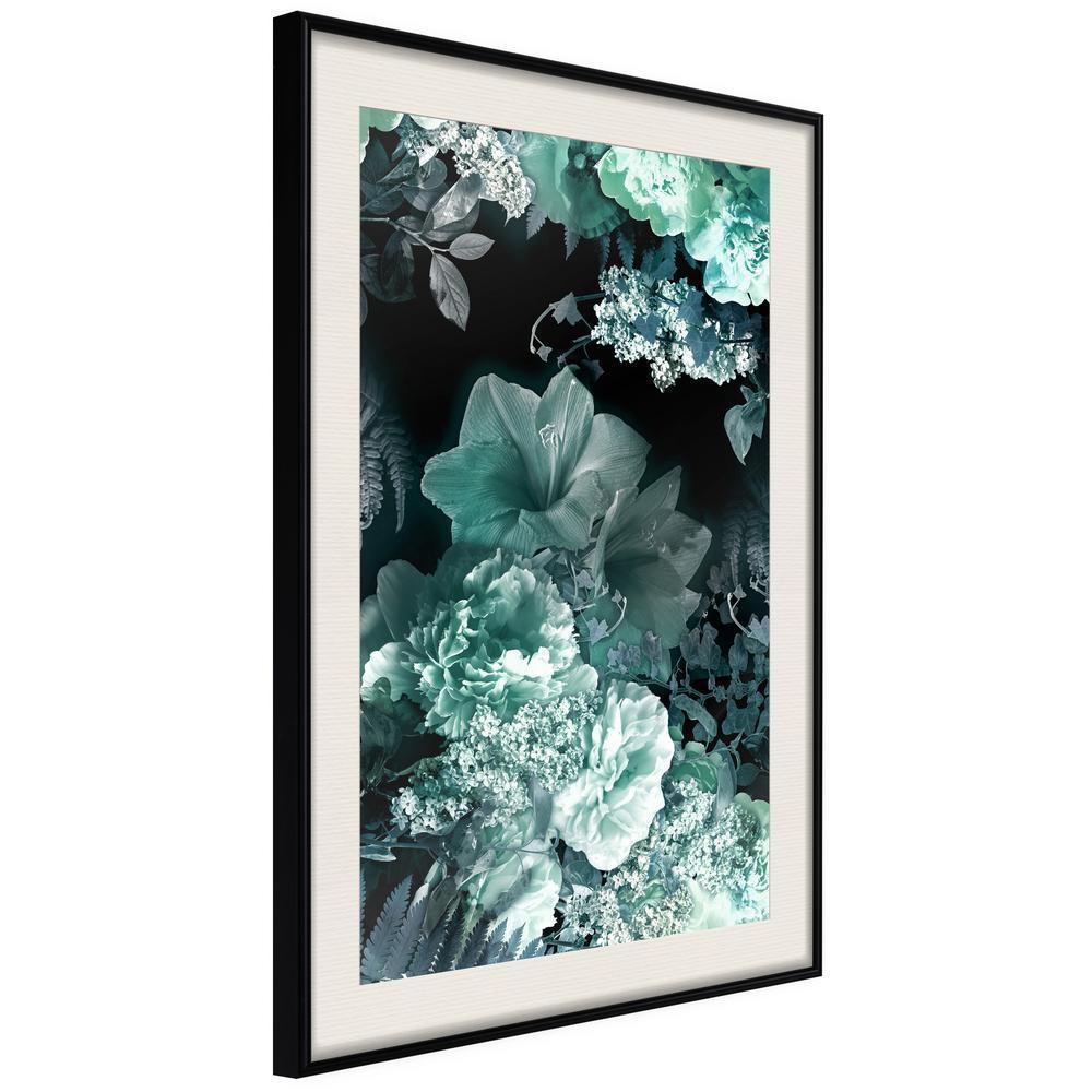 Botanical Wall Art - Frosty Bouquet-artwork for wall with acrylic glass protection