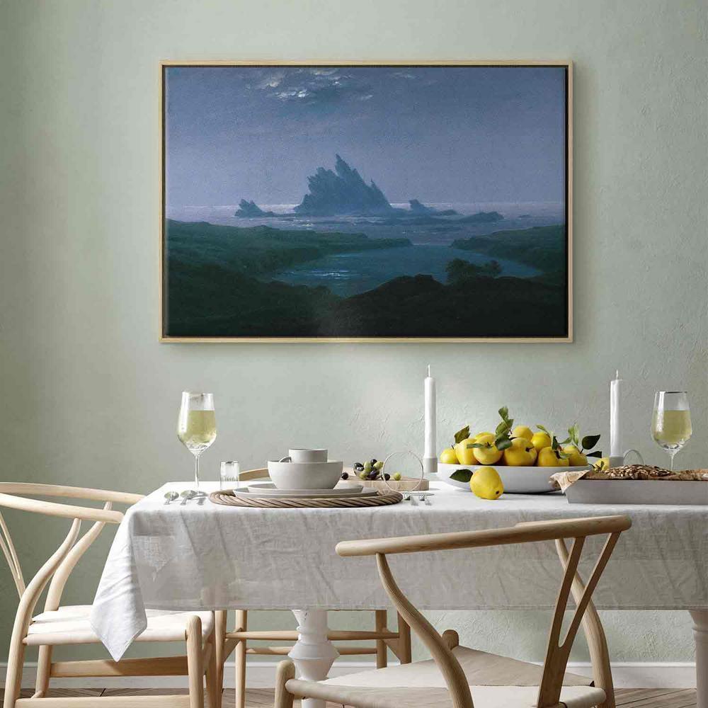 Canvas Print - Cliff reef on the beach (Caspar David Friedrich)