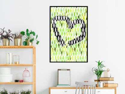 Abstract Poster Frame - I Love Limes-artwork for wall with acrylic glass protection