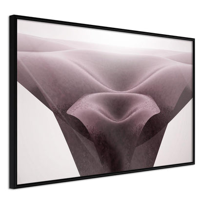 Abstract Poster Frame - Surreal Dunes-artwork for wall with acrylic glass protection