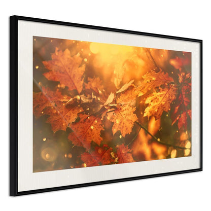 Autumn Framed Poster - Golden Autumn-artwork for wall with acrylic glass protection