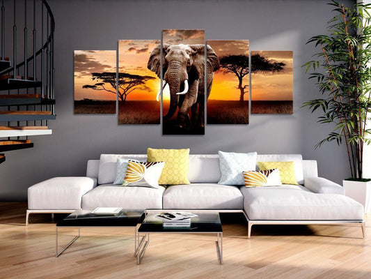 Canvas Print - Elephant Migration-ArtfulPrivacy-Wall Art Collection