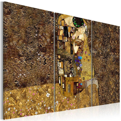 Canvas Print - Klimt inspiration - Kiss-ArtfulPrivacy-Wall Art Collection