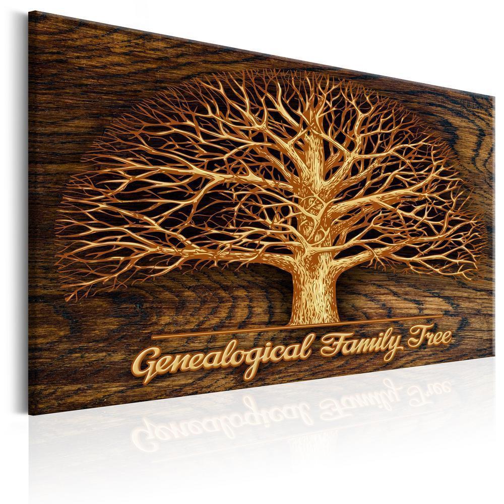 Cork board Canvas with design - Decorative Pinboard - Family Tree [Corkboard]-ArtfulPrivacy