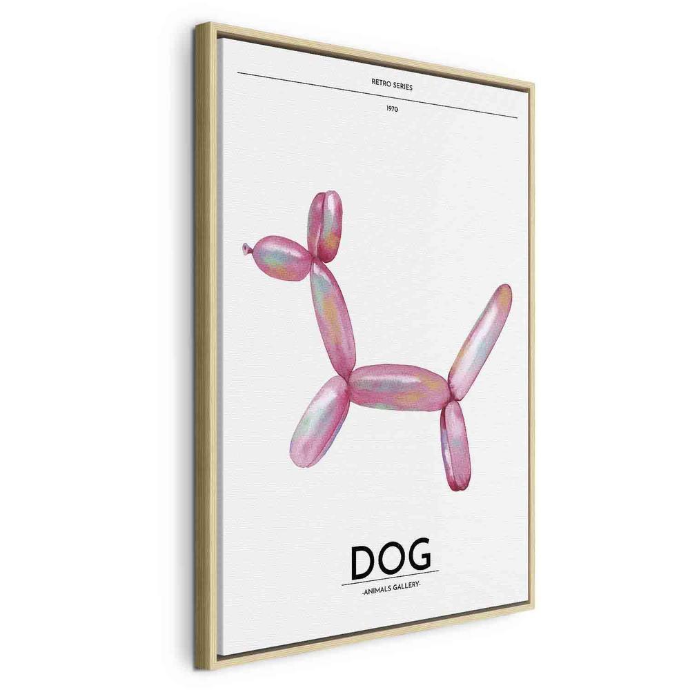 Canvas Print - Holo-Dog - Colorful Dog in Retro Style