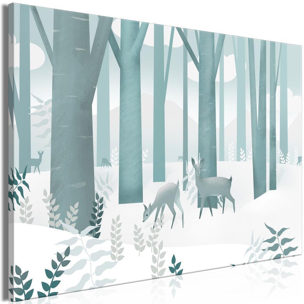 Canvas Print - Fairy-Tale Forest (1 Part) Vertical - First Variant-ArtfulPrivacy-Wall Art Collection