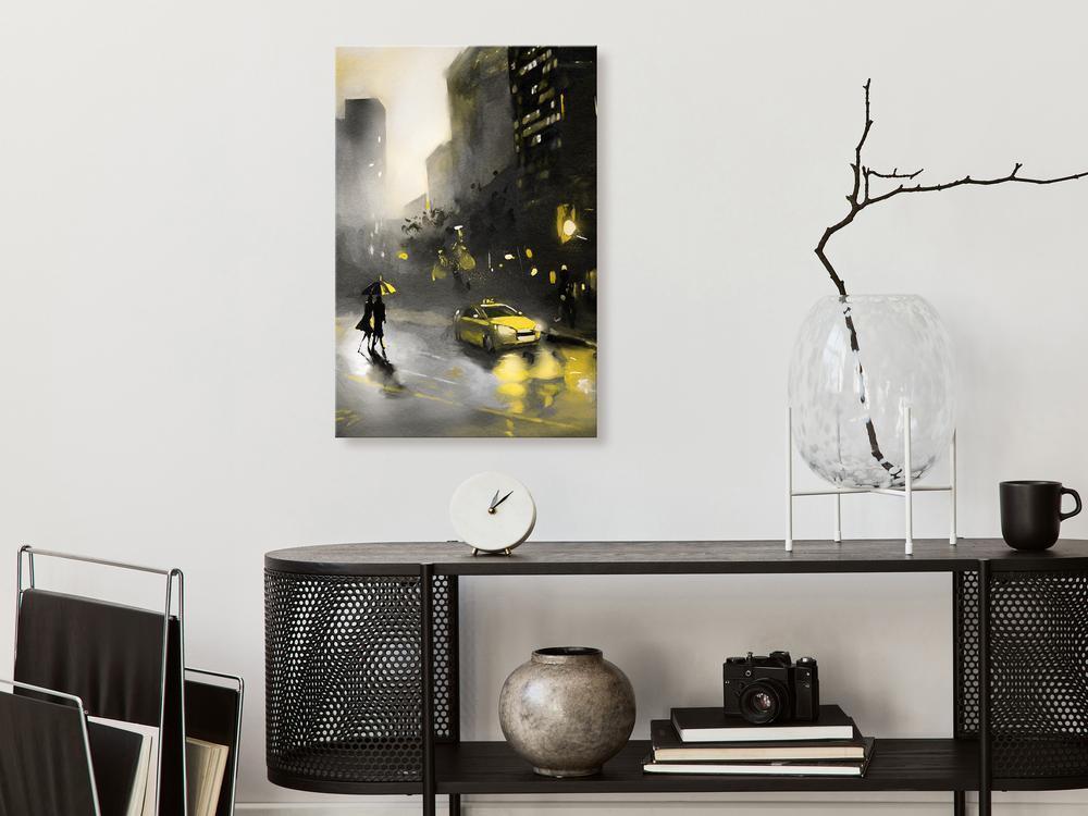 Canvas Print - City Glow (1 Part) Vertical-ArtfulPrivacy-Wall Art Collection