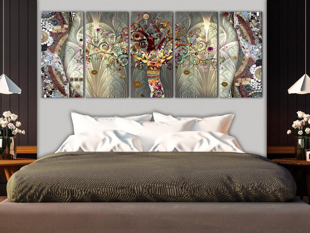 Canvas Print - Tree of Life (5 Parts) Narrow-ArtfulPrivacy-Wall Art Collection