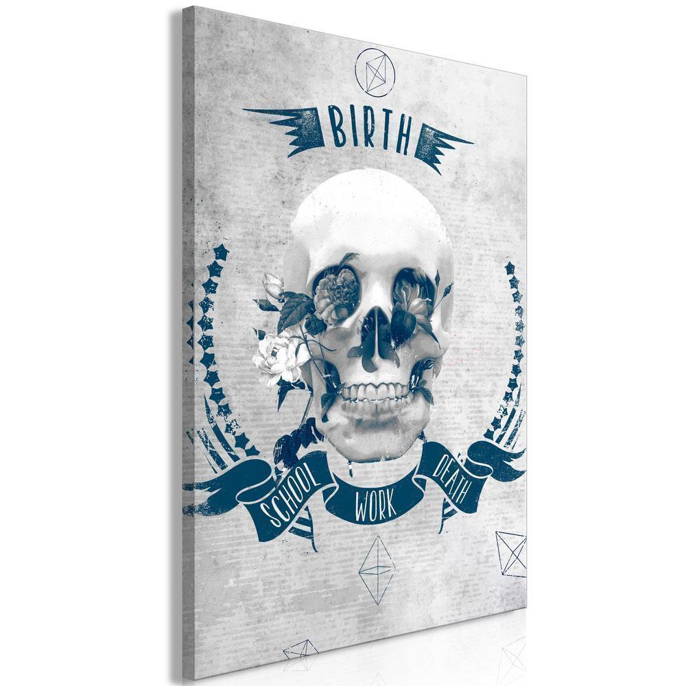 Canvas Print - Life Is Brutal (1 Part) Vertical-ArtfulPrivacy-Wall Art Collection