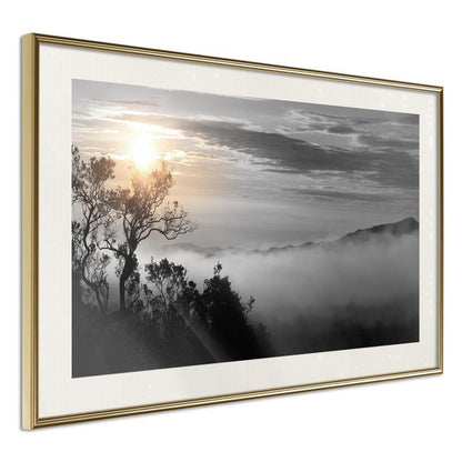 Framed Art - Fog Valley-artwork for wall with acrylic glass protection