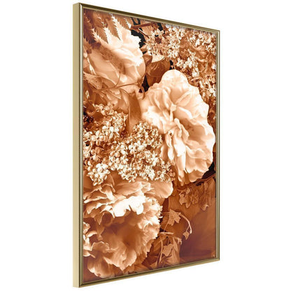 Autumn Framed Poster - May in Sepia-artwork for wall with acrylic glass protection