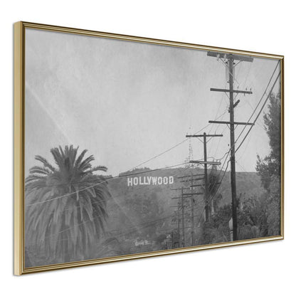 Black and White Framed Poster - Old Hollywood-artwork for wall with acrylic glass protection
