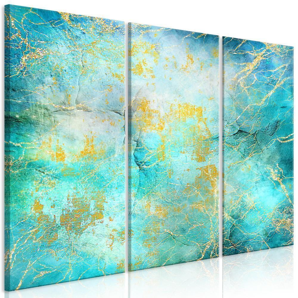 Canvas Print - Emerald Ocean (3 Parts)-ArtfulPrivacy-Wall Art Collection