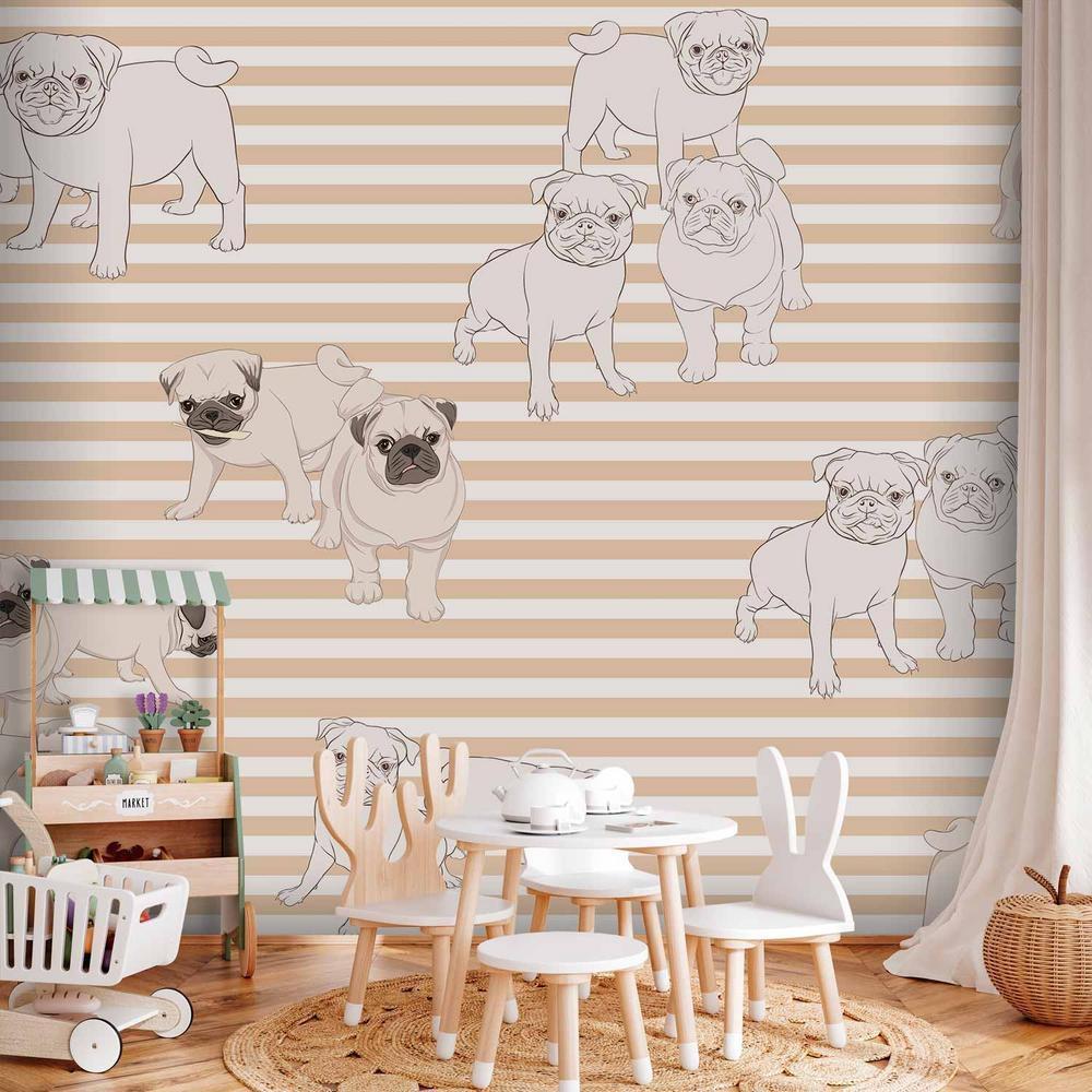 Wall Mural - Playful Dogs