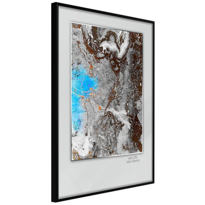 Abstract Poster Frame - One Life-artwork for wall with acrylic glass protection