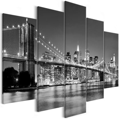 Canvas Print - Dream about New York (5 Parts) Wide-ArtfulPrivacy-Wall Art Collection