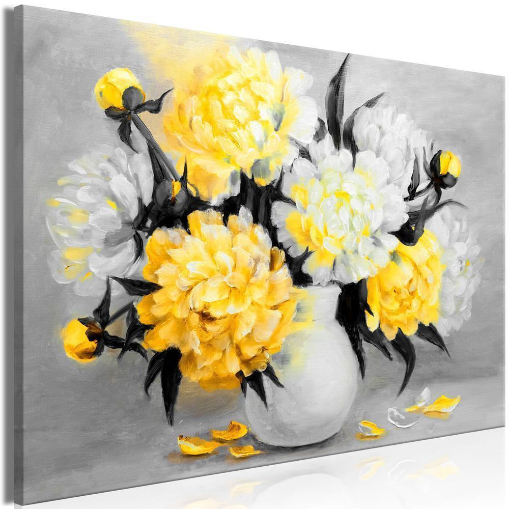 Canvas Print - Fragrant Colours (1 Part) Wide Yellow