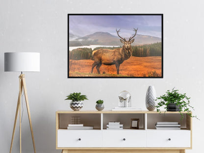 Frame Wall Art - Majestic Deer-artwork for wall with acrylic glass protection