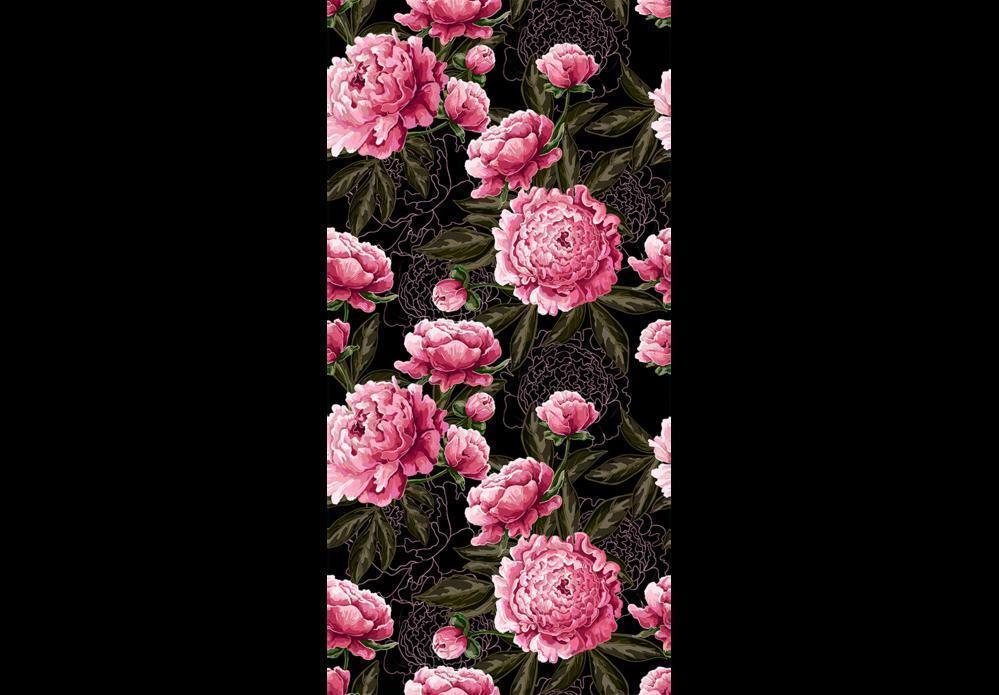 Classic Wallpaper made with non woven fabric - Wallpaper - Sumptuous Flowers - ArtfulPrivacy