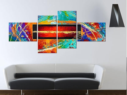 Canvas Print - Dance of rainbow-ArtfulPrivacy-Wall Art Collection