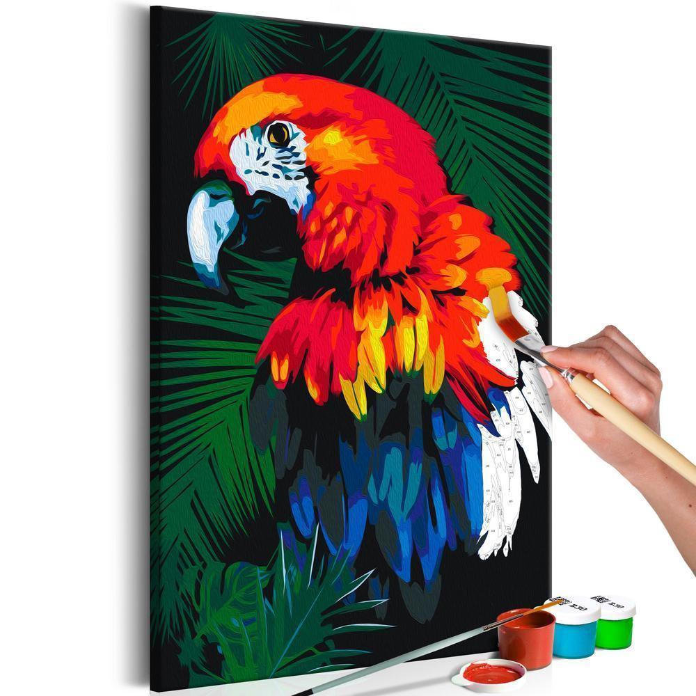 Start learning Painting - Paint By Numbers Kit - Parrot - new hobby
