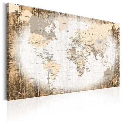 Cork board Canvas with design - Decorative Pinboard - Enclave of the World-ArtfulPrivacy