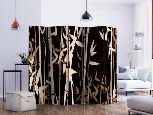Decorative partition-Room Divider - Bamboos II-Folding Screen Wall Panel by ArtfulPrivacy