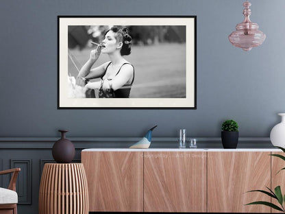 Wall Decor Portrait - Smoking Harms Your Health-artwork for wall with acrylic glass protection