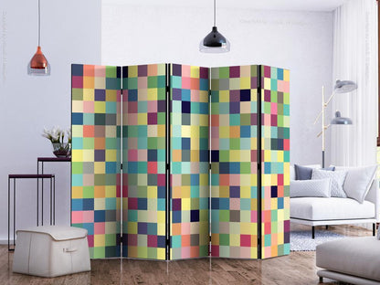 Decorative partition-Room Divider - Millions of colors II-Folding Screen Wall Panel by ArtfulPrivacy