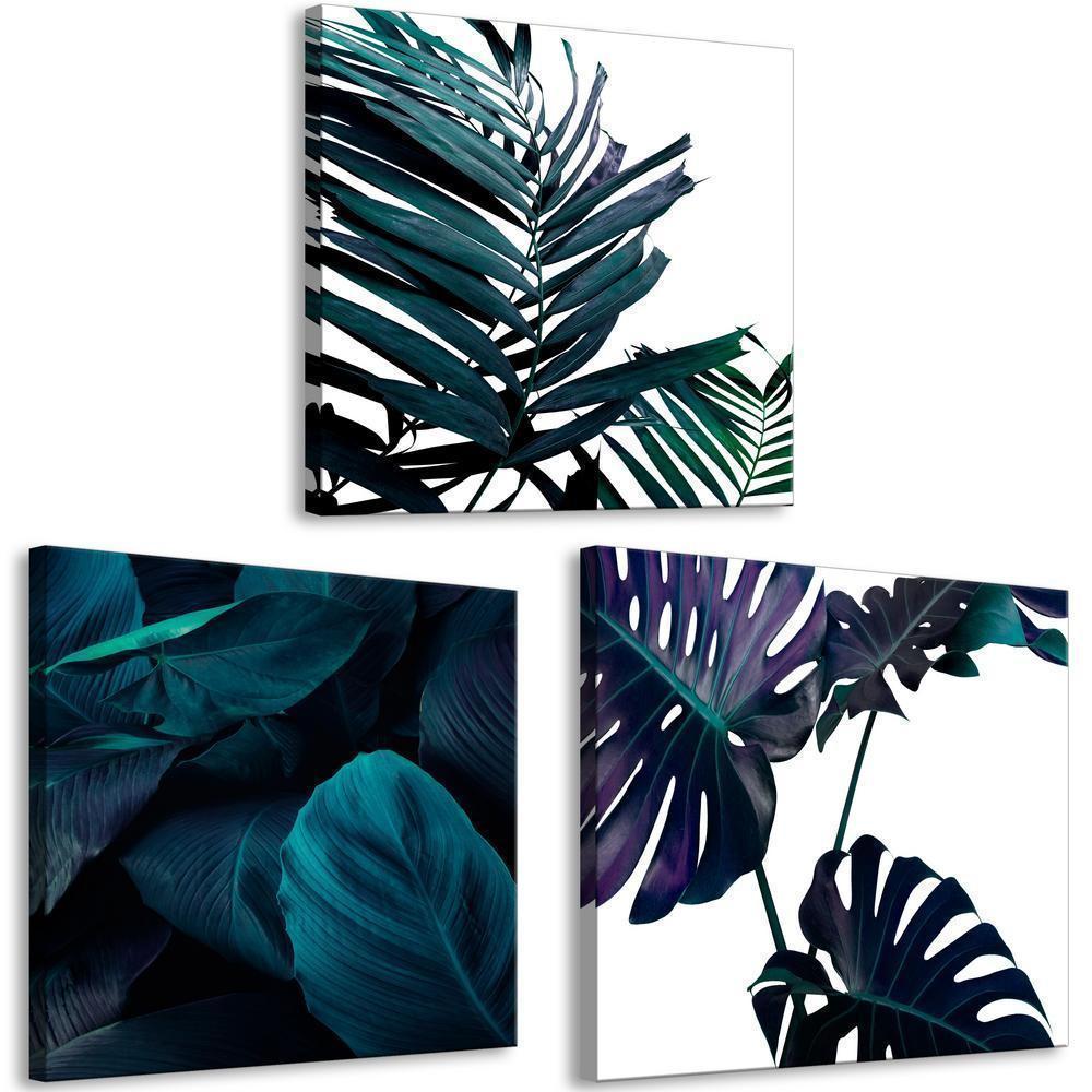 Canvas Print - Turquoise Nature (3 Parts)-ArtfulPrivacy-Wall Art Collection