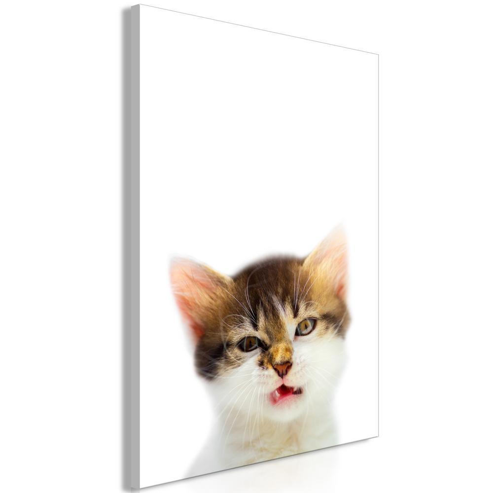 Canvas Print - Cat Style (1-part) - Domestic Animal with a Touch of Wildness in Focus-ArtfulPrivacy-Wall Art Collection